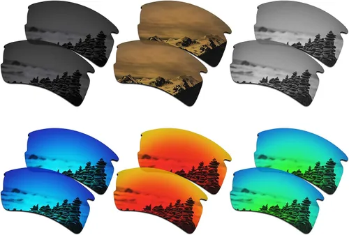 SmartVLT Juego de 6 lentes de repuesto para hombre Oakley Flak 20 XL OO9188 paquete combinado de gafas de sol S02
