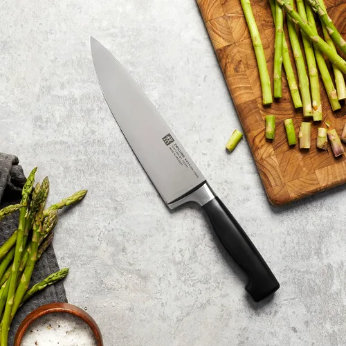 Miniatura 2 de ZWILLING - Cuchillo de chef alemán afilado de cuatro estrellas de 8 pulgadas, fabricado en una fábrica alemana propiedad de la empresa con acero