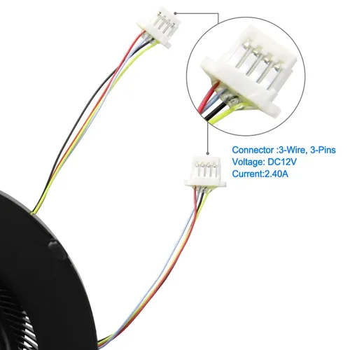 Miniatura 5 de Paquete de 2 ventiladores de refrigeración para ASUS Rog Zephyrus G14 GA401I GA401I GA401IV GA401IU GA401IH GA401IH GA401II DFSCK22105182H FMBB