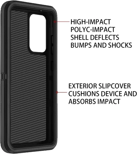 Miniatura 3 de I-HONVA Funda para Samsung Galaxy A52 5G a prueba de golpes, a prueba de polvo y caídas, 3 capas de protección de cuerpo completo