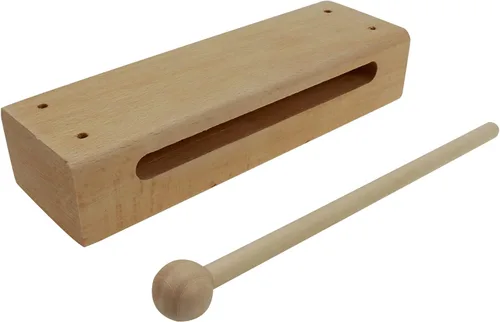 Bloque de madera con mazo, instrumento de percusión, bloques de ritmo, música