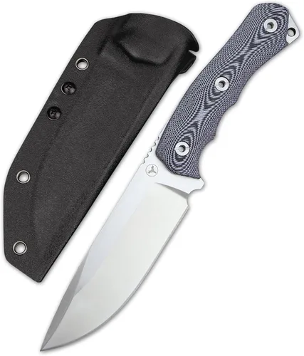 Miniatura 10 de Cuchillo Cruiser de 10.9 pulgadas para caza, cuchillo táctico de campamento al aire libre, mango afilado de acero G10 DC53, funda Kydex (negro)