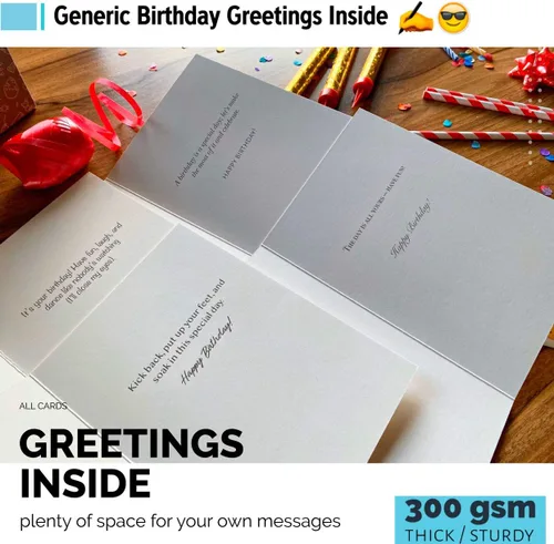 Miniatura 4 de Tarjetas de cumpleaños de oficina para empleados y compañeros de trabajo 5 x 7 – Surtido de tarjetas de feliz cumpleaños, tarjetas de cumpleaños a