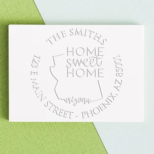 Miniatura 11 de Sello en relieve de dirección personalizado para nuevos propietarios de viviendas, sello redondo de 1-5/8 para dirección de casa, estampado