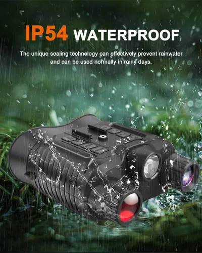Miniatura 8 de Gafas de visión nocturna montadas en la cabeza, prismáticos de visión nocturna 4K para adultos con pantalla de 2.7 pulgadas, tarjeta TF de 32 GB