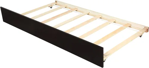 Miniatura 5 de Harper & Bright Designs Base de cama individual con plataforma nido para niños, cama individual con cama nido extraíble de madera maciza