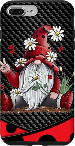 Miniatura 12 de Red Gnome Hippie Daisy Flowers Gnome Ladybugs - Christmas Case for iPhone 17