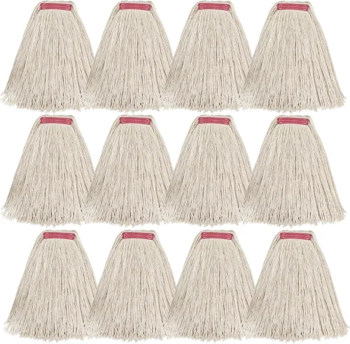 Miniatura 14 de Matthew Cleaning - Paquete de 3 trapeadores de algodón de 16 onzas, cuerda abierta de algodón, recambios de cuerda resistente, mezcla universal