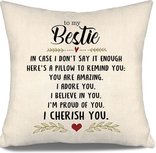 Miniatura 8 de En caso de que no lo diga lo suficiente aquí hay una almohada para recordarte que eres increíble, te aprecio, te quiero. Funda de almohada para tía