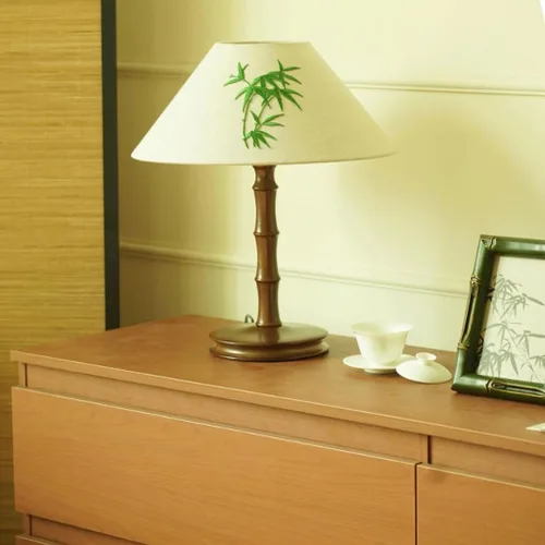 Miniatura 7 de Lamp for Desk Chinese Style Solid Wood Zen Study Room Atmosphere Lamp Master Bedroom Bedside Retro Table Lamp Desk Lamps for Home Office
