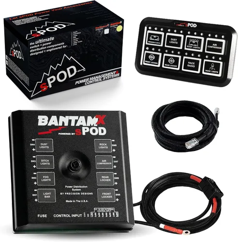 Miniatura 5 de sPOD Controlador de circuitos BantamX 8 con panel de control HD, ajuste universal (cable de batería de 36 pulgadas)
