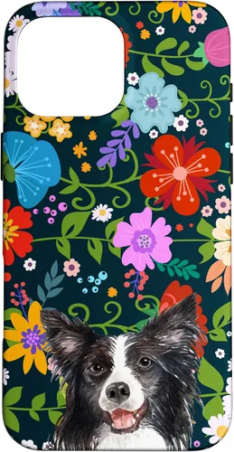 Miniatura 18 de Funda para iPhone 14 Border Collie Ditsy Flower Floral Pattern para mujer
