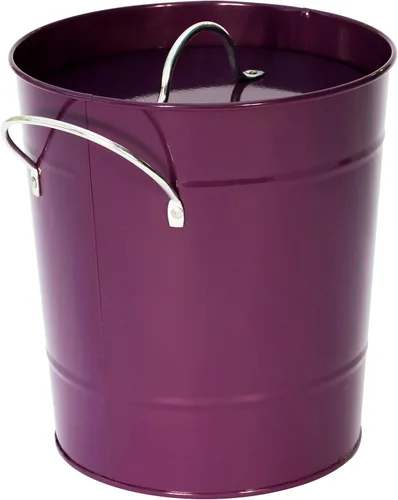 Miniatura 5 de Premier Housewares Contenedor de compostaje morado para compostaje, de acero para cocina, jardín, compostaje, para exteriores, de zinc, para jardín