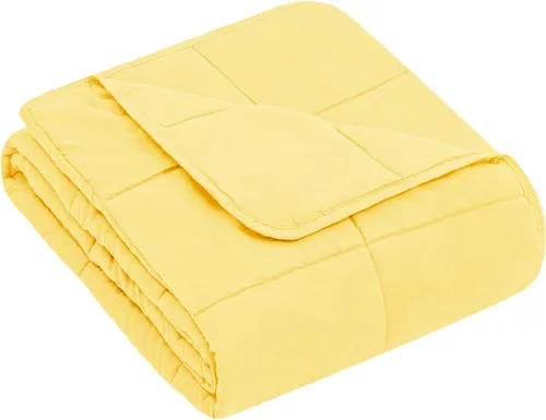 Miniatura 166 de Yescool - Manta con peso para adultos (15 libras, 60 x 80 pulgadas, azul), manta de enfriamiento pesada para dormir, 140-160 libras, manta