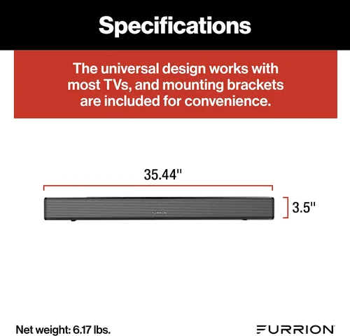 Miniatura 3 de Furrion Aurora 2.1 - Altavoz de barra de sonido para exteriores con subwoofer integrado, Bluetooth, HDMI y entradas ópticas - FSBNN30MST