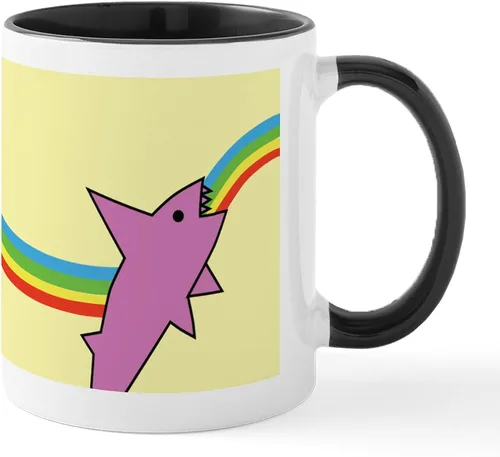 Miniatura 15 de CafePress Jake's Rainbow Shark - Taza de café de cerámica (11 oz)