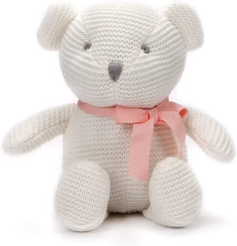Miniatura 11 de FLUFFYFUN Juguetes orgánicos para bebés, conejito gris, conejo de peluche, 7.1 pulgadas