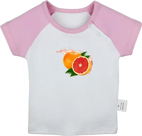 Miniatura 8 de Camiseta con estampado de pomelo de frutas, camisetas de bebé para bebés, camisetas de manga corta para recién nacidos, camiseta gráfica para niños