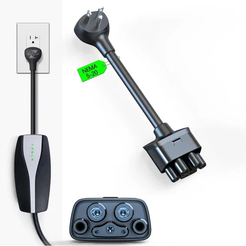 Miniatura 16 de Adaptador NEMA 10-30 para Cargador Móvil Tesla Gen 2 y 3, para Toma de 240V, 24 Amperios, Compatible con Modelo 3, Y, X, S, Ideal para Viajes por