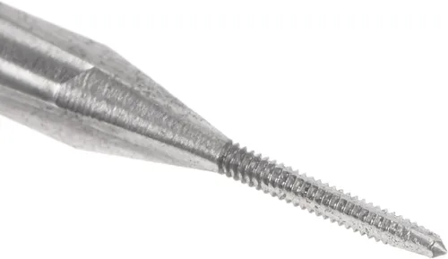 Miniatura 4 de uxcell - Grifos métricos de máquina M0.8 x 0.2mm H2 de acero de alta velocidad con 3 hélices rectas para roscado de tornillos, herramienta