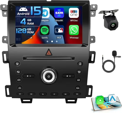 Miniatura 10 de Inefala 4G 64G para Ford Edge 2011 2012 2013 2014 2015 Radio CarPlay 9 "Incell pantalla táctil coche estéreo Android 15 Android Auto Bluetooth 5.0