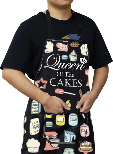 Miniatura 5 de WZMPA Delantal ajustable Queen Of The Cakes para los amantes de los pasteles
