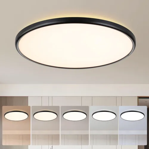 Miniatura 26 de TALOYA Lámpara de techo regulable de montaje empotrado, 10 pulgadas, 20 W, 5 CCT, lámpara de techo LED para dormitorio, cocina, sala de estar