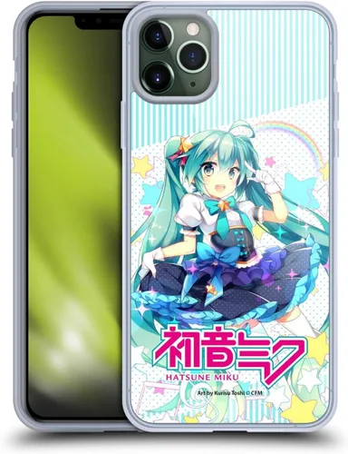 Miniatura 147 de Head Case Designs Licencia Oficial Hatsune Miku Gráficos Lindos Carcasa de Gel [Protección de Grado Militar] Compatible con Apple iPhone 7