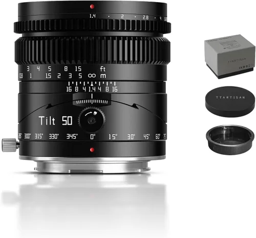 Miniatura 12 de TTARTISAN Lente inclinable de 1.969 in f1.4 de marco completo, enfoque manual, lente vertical, cámara sin espejo de gran apertura compatible