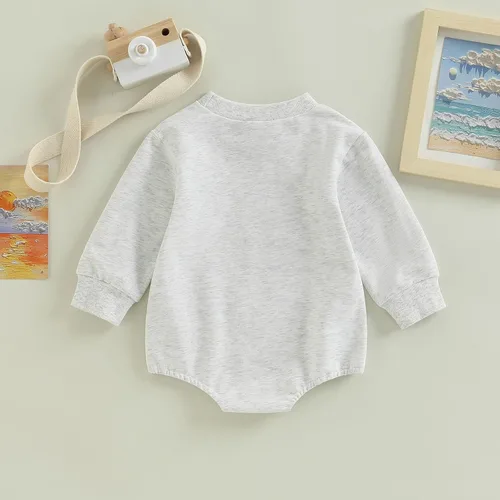 Miniatura 3 de Traje de otoño para bebé niño y niña en los sábados, vemos fútbol con papá de burbujas, sudadera de temporada de fútbol