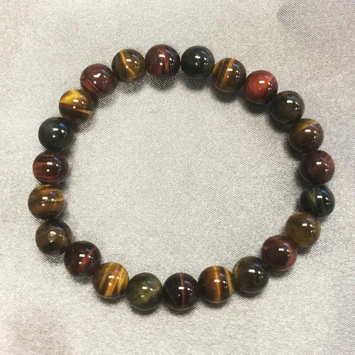 Miniatura 375 de Gem Avenue Handmade Round Bead Stretch Bracelet Unisex Natural Stone Beaded Jewelry for Men & Women, Elastic Wristband for Daily Wear