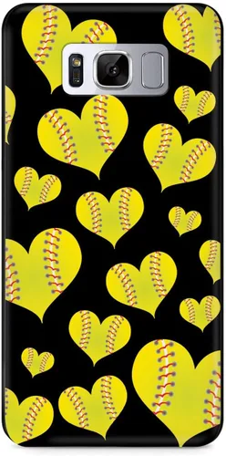 Miniatura 17 de Inspired Cases - Compatible con iPhone Xs Max - Funda protectora con textura 3D para Apple iPhone Xs Max - Patrón de corazón de sóftbol