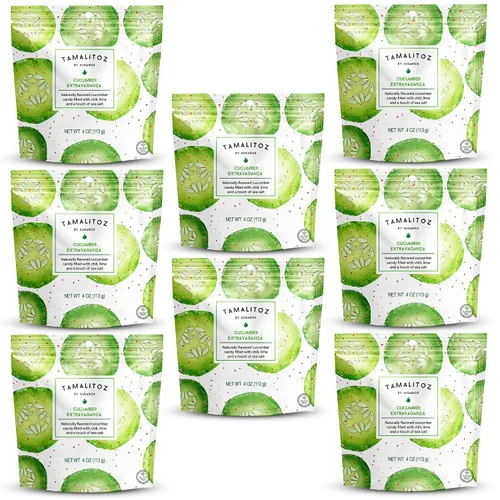 Miniatura 31 de Tamalitoz - Mango para masticar labios, caramelo duro mexicano de mango picante relleno de chile, lima y sal marina, caramelo de fruta hecho a mano