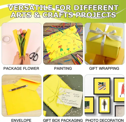 Miniatura 31 de Vanhench Papel de regalo negro de 36" x 1500" (125 pies), rollo de papel kraft de color sólido para tablón de anuncios, construcción de pósteres