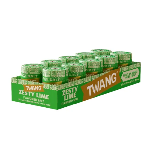 Miniatura 12 de Twang erz Chile-Lime condimento sal para aperitivos, coctelera de 1.15 onzas (paquete de 10)
