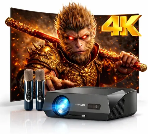 Miniatura 10 de Proyector de TV Google 4K, 2400 ANSI Proyector inteligente diurno con HDR10, enfoque automático ToF, ventilador de refrigeración AI, Dolby, HDMI