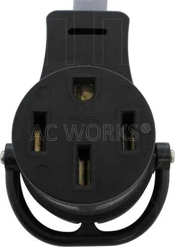 Miniatura 4 de AC WORKS Adaptador de Carga para Vehículo Eléctrico para Uso en Tesla (Unidad de 30A 250V CA de 6-30 para Tesla)