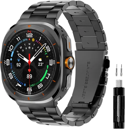 Miniatura 20 de GOLDTOLUCK No Gap Stainless Steel Band Compatible with Samsung Galaxy Watch 8 7 6 5 4 Classic FE Pro Ultra 40mm 44mm 46mm 43mm 47mm 45mm 42mm