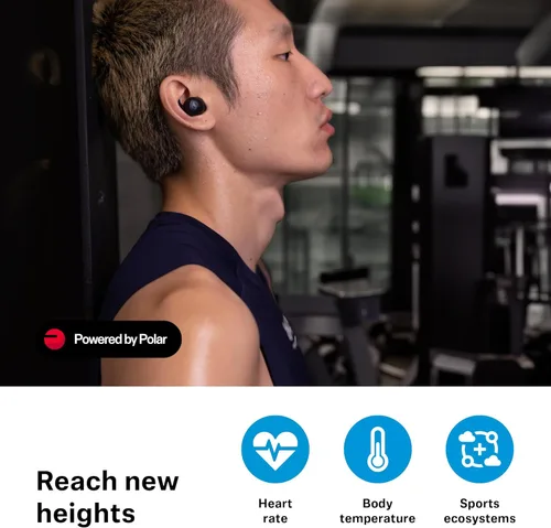 Miniatura 4 de Sennheiser Momentum Sport - Auriculares con ajuste de sonido deportivo y ANC adaptativo, ajuste seguro, duración de la batería de 24 horas, Negro