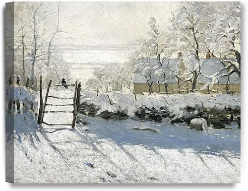 Miniatura 82 de Pinturas clásicas mundiales de Claude Monet Impresión giclée sobre lienzo alargado, pieza de galería para colgar y decorar el hogar, The CliffWalk