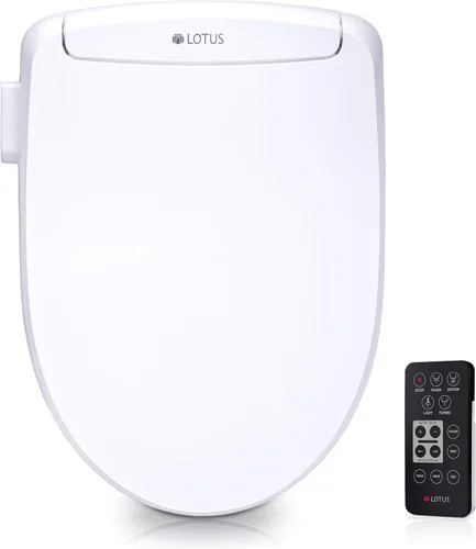 Miniatura 8 de Lotus Bidet ATS-2000 Elongated, Premier Class, Purestream Function(Constipation Relief) Heated Seat With Wireless Remote Control, Unlimited Warm