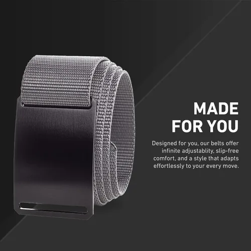 Miniatura 4 de GRIP6 Cinturón táctico – Sin agujero, cinturones de nailon para hombres y mujeres – Fabricado en los Estados Unidos (Ninja)