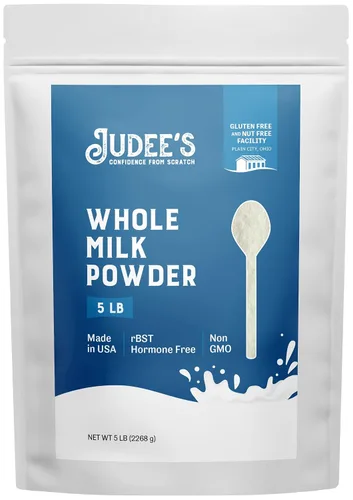Miniatura 14 de Judee's Gluten Free Leche entera en polvo – Leche en polvo versátil para hornear – Mezcla seca estable para almacenamiento a largo plazo – 40 onzas