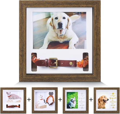 Miniatura 9 de KCRasan Marco de Fotos Conmemorativo para Mascotas - Marco Conmemorativo de Sentimiento para Perros por Pérdida de Perro Regalos - Marco de Collar