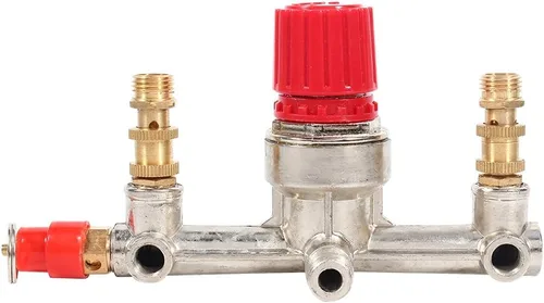 Miniatura 9 de Válvula de interruptor regulador de presión del compresor de aire con soporte de montaje para compresores pequeños
