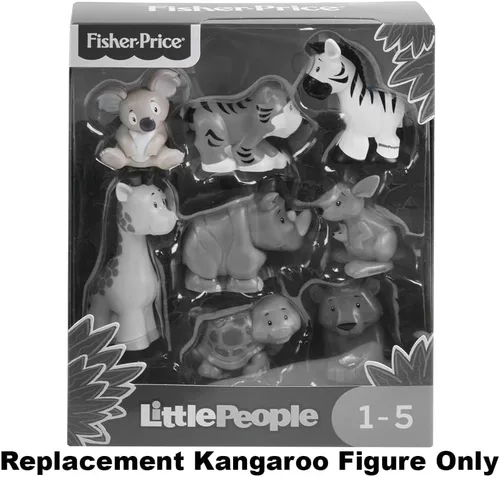 Miniatura 6 de Figura de oso koala gris de repuesto para Fisher-Price Little People Safari Animal Friends Playset - GFL22