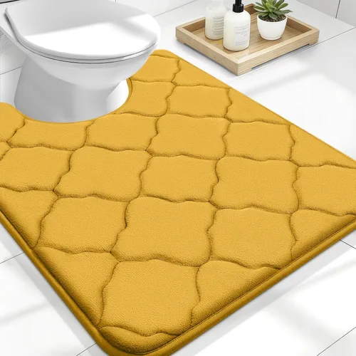 Miniatura 275 de OLANLY Alfombra de Baño de Espuma Viscoelástica de 24 x 16 pulgadas, Ultra Suave y Absorbente, Alfombras de Baño Antideslizantes, Cómodas, Lavables