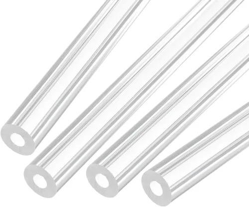 Miniatura 17 de MECCANIXITY Tubo Redondo Rígido Transparente de Acrílico 6mm (1/4") ID 8mm (5/16") OD 356mm para Lámparas y Linternas, Sistema de Refrigeración por