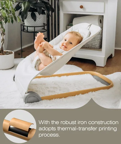 Miniatura 6 de Fodoss Moisés para bebés, asiento de gorila portátil para bebés, diseño ergonómico, moisés para bebés, color beige