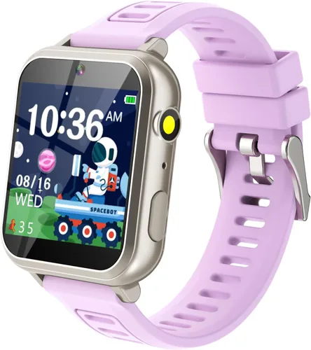 Miniatura 11 de Reloj inteligente Wiszodet para niños - Reloj inteligente para niñas y niños, regalos para niños de 4 a 12 años con 24 juegos, cámara, video